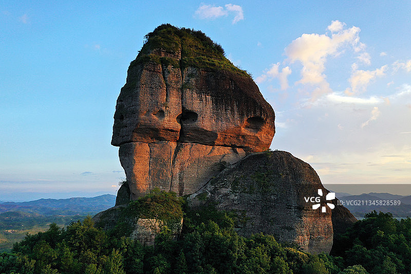 广东省河源市龙川县霍山旅游风景区航拍图片素材