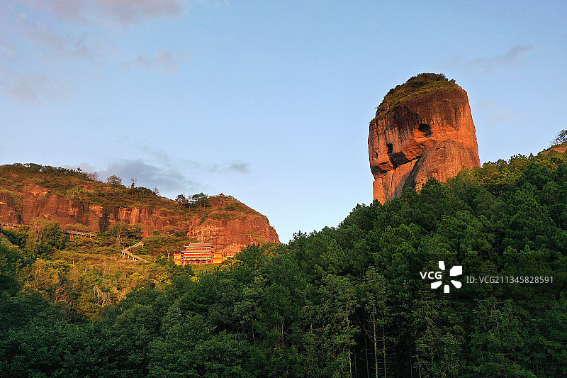 广东省河源市龙川县霍山旅游风景区航拍图片素材