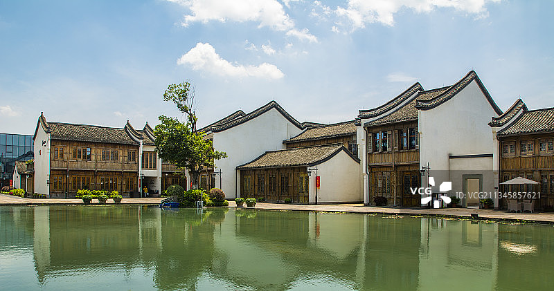 杭州 余杭 仓前街道  梦想小镇 江南建筑图片素材