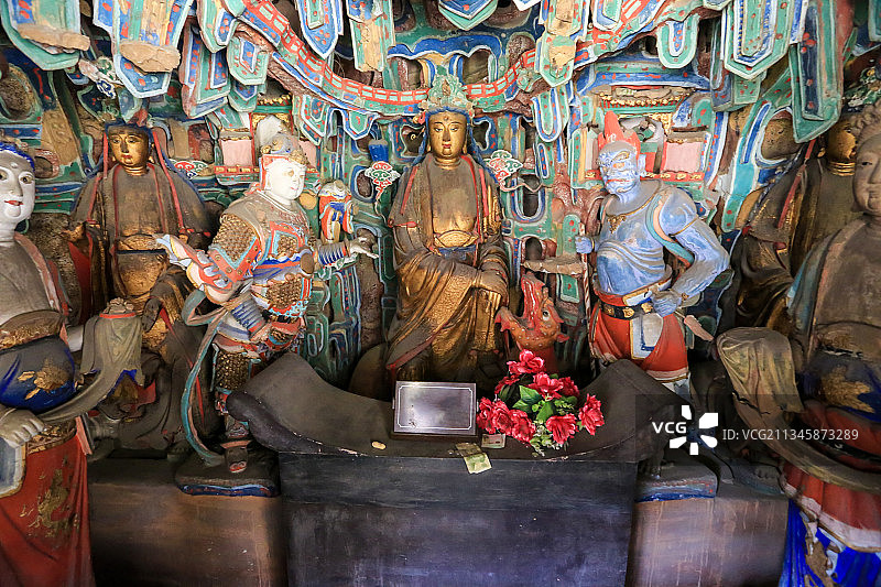 山西大同悬空寺：三教殿图片素材