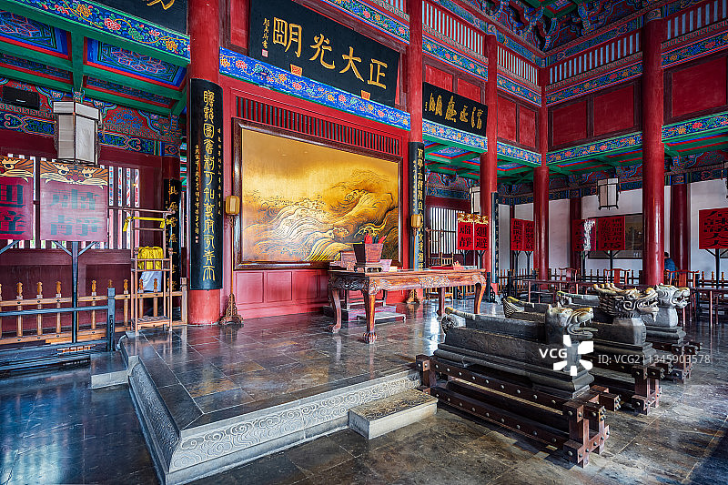 亚洲中国河南省开封市开封府景区衙门场景图片素材