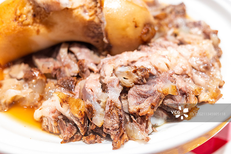 美味牛骨肉特写图片素材