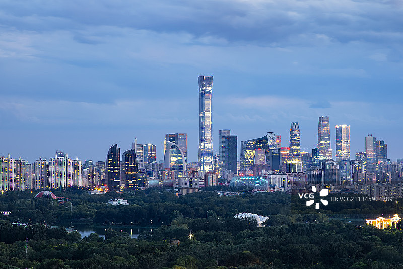 雨后北京CBD图片素材