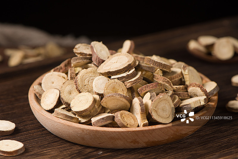 中药材中草药甘草片图片素材