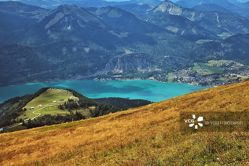 奥地利圣沃尔夫冈美景图片素材