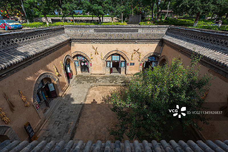 亚洲中国河南省三门峡市陕州地坑院民居图片素材