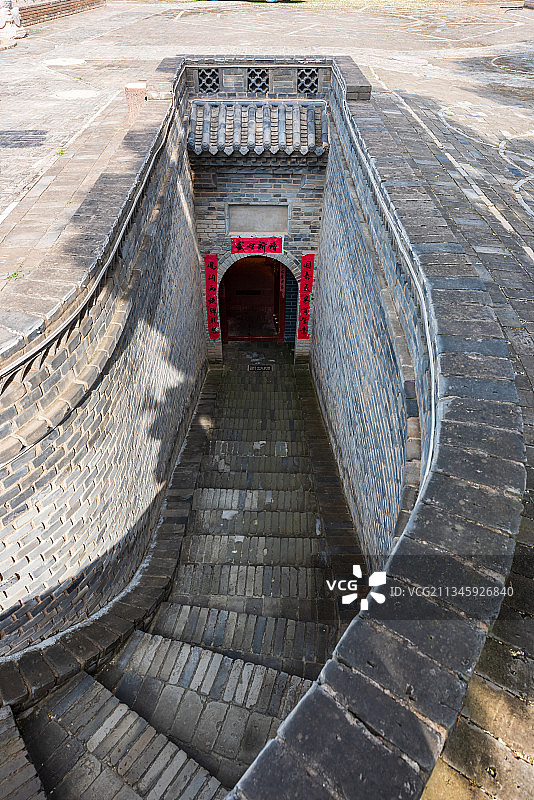 亚洲中国河南省三门峡市陕州地坑院民居图片素材