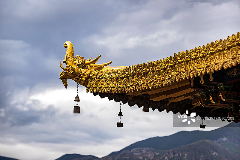 拉萨大昭寺哲蚌寺图片素材