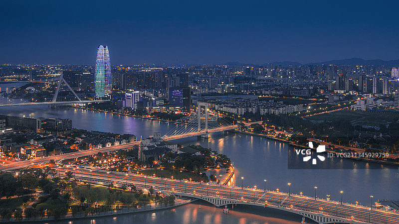 宁波三江口夜景图片素材