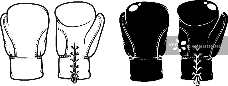 复古拳击手套图片素材