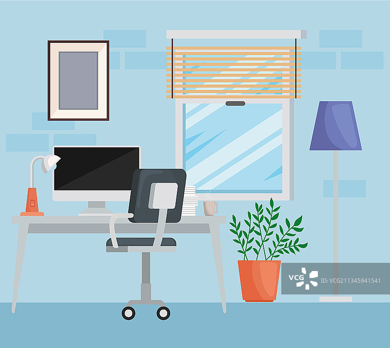 家庭办公空间图片素材