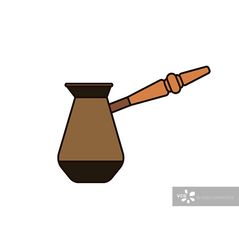 简约土耳其咖啡壶图片素材