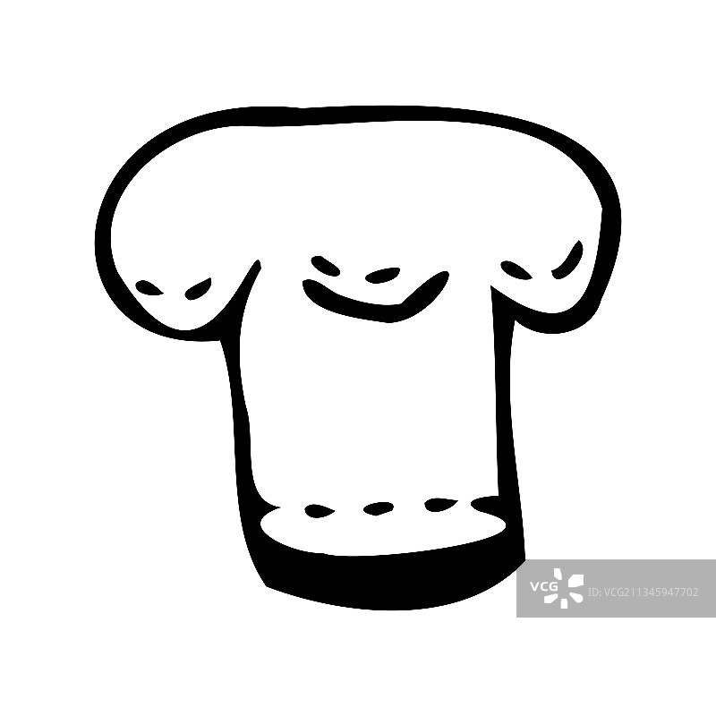 厨师帽涂鸦风格图标图片素材