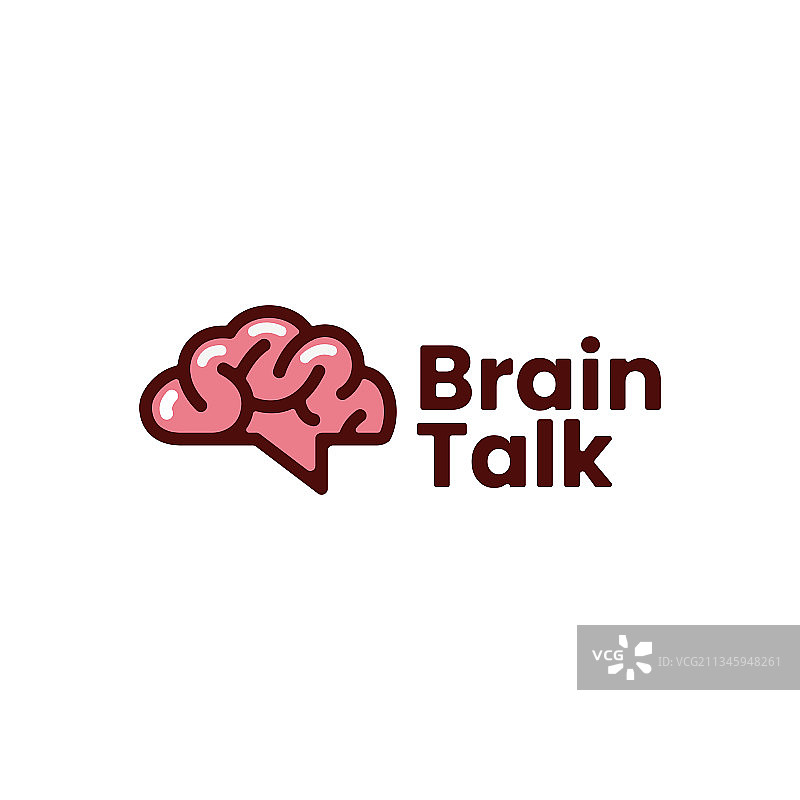 大脑谈话想法论坛聊天创意标志图片素材