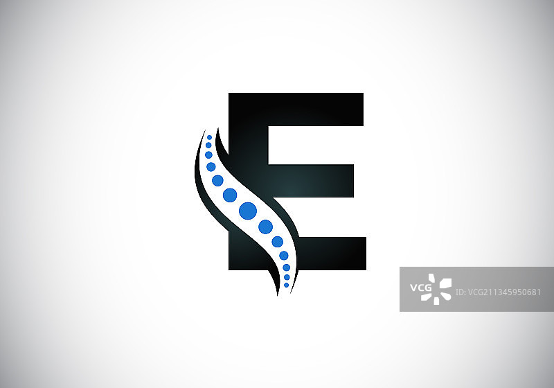 E字母首字母组合标志图片素材