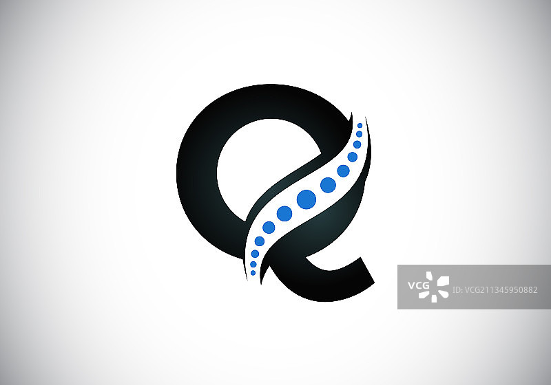Q字母字母组合标志图片素材