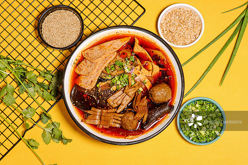 午餐肉火锅冒菜图片素材