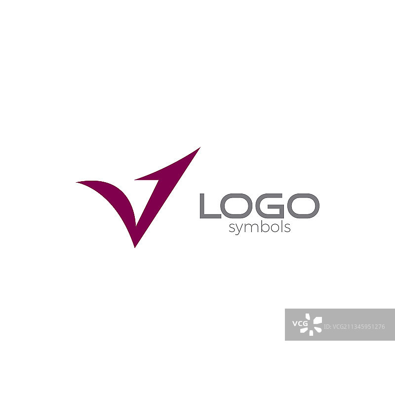 V箭头logo简约设计图片素材