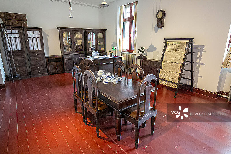 北京大学红楼（中国共产党早期北京革命活动旧址）——文科学长室图片素材