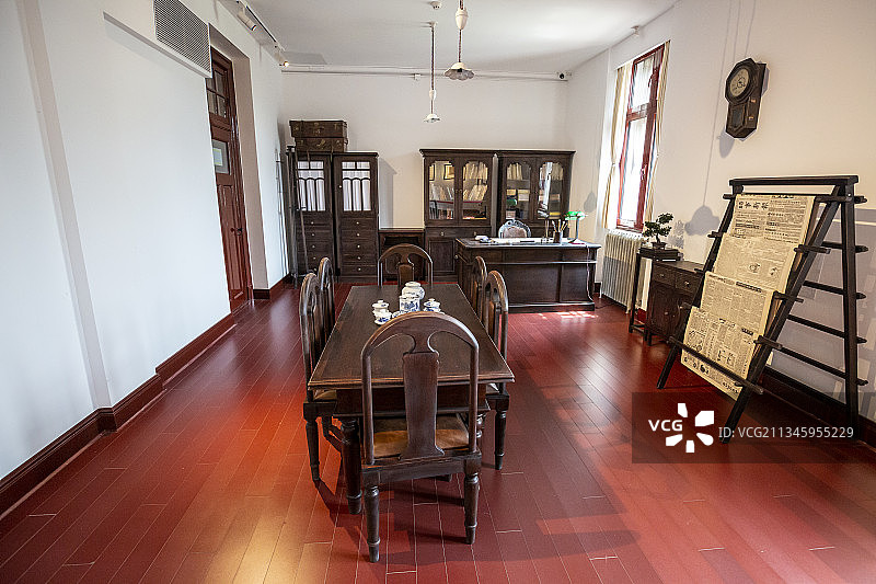 北京大学红楼（中国共产党早期北京革命活动旧址）——文科学长室图片素材