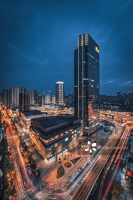 暗夜成都之万象城图片素材