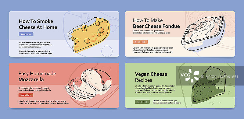 奶酪banner落地页合集图片素材