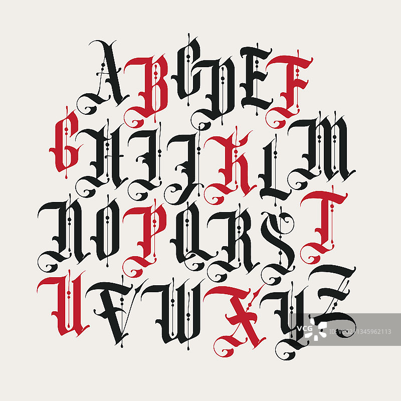 全套英文大写字母图片素材