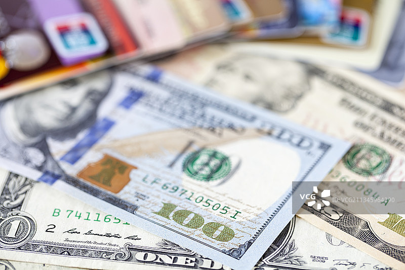 货币信用卡商务金融概念静物图片素材