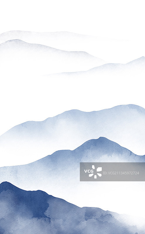 新中式风景山图片素材