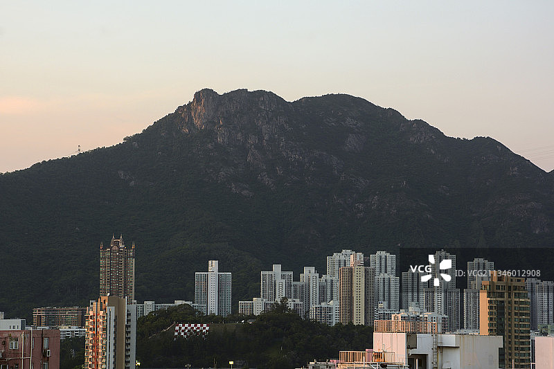 狮子山下——香港九龙土瓜湾红灯山 和文田配水库 大湾区图片素材