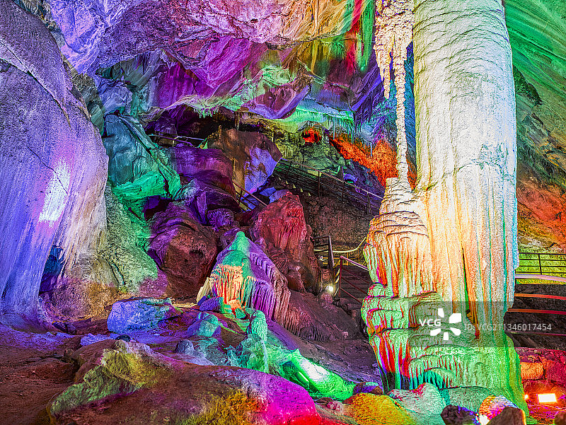 2018-04-21中国，河北省，邢台市，临城县，崆山白云洞图片素材