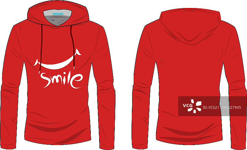 连帽夹克外套模板图片素材