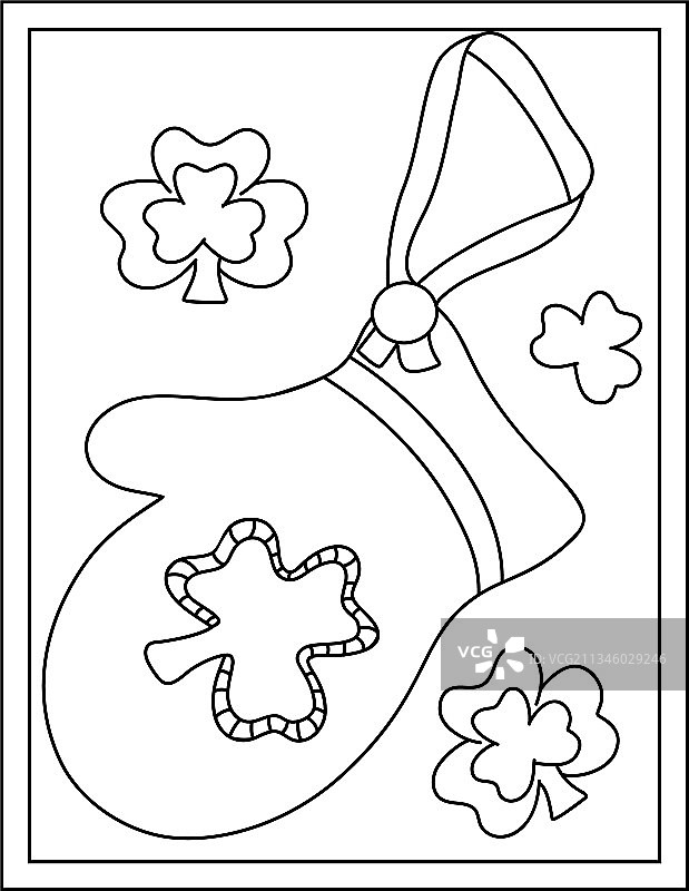 三叶草手套图片素材