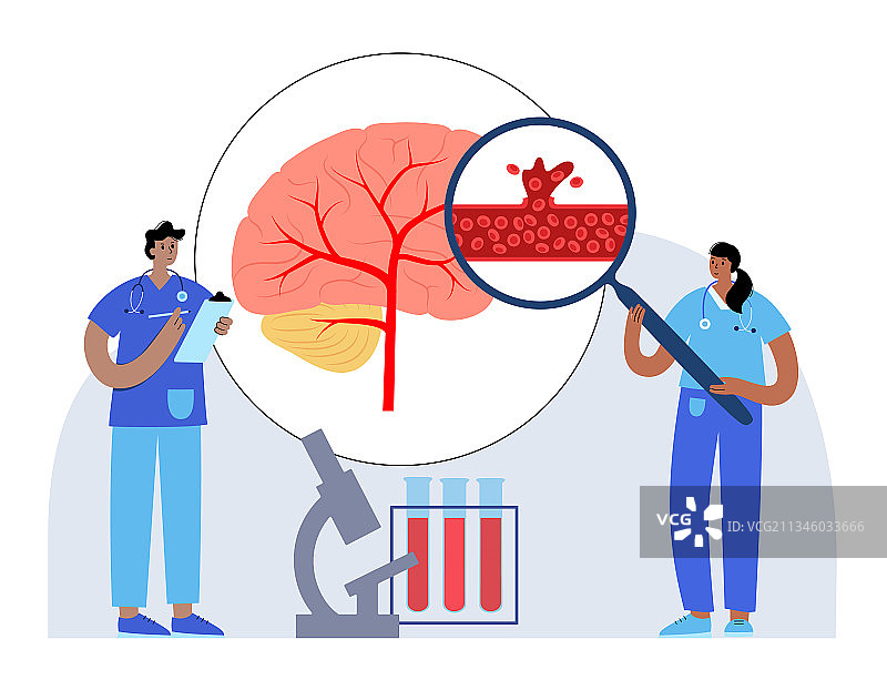 出血性脑卒中图片素材