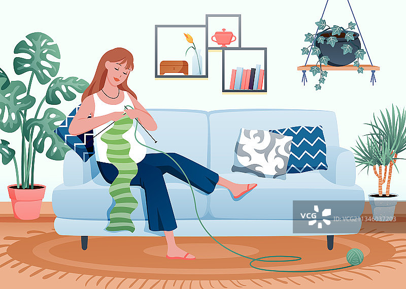 怀孕爱好：快乐的年轻孕妇图片素材