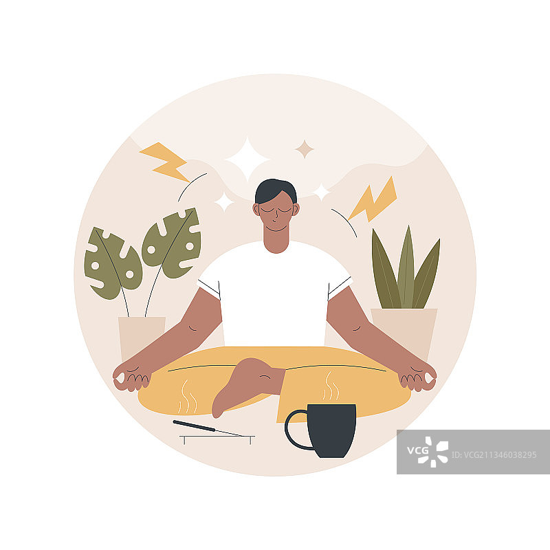 正念抽象概念图片素材