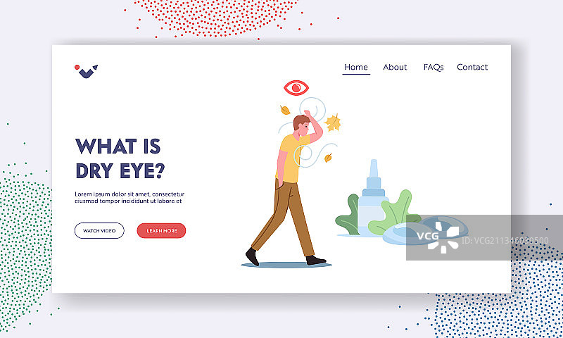 医疗医药类着陆页设计图片素材