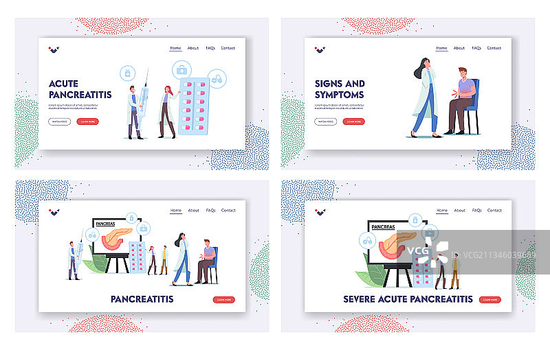 胰腺炎疾病症状介绍页图片素材