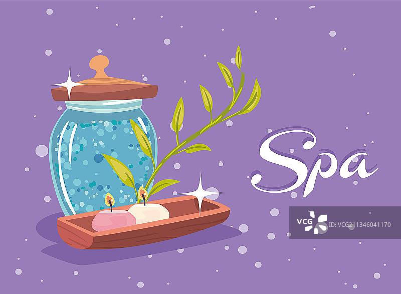 盐和蜡烛图片素材