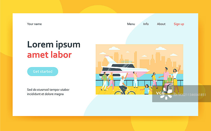 人物享受假期海边散步图片素材