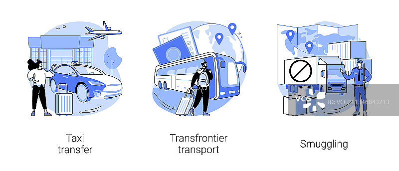 跨境抽象概念图片素材
