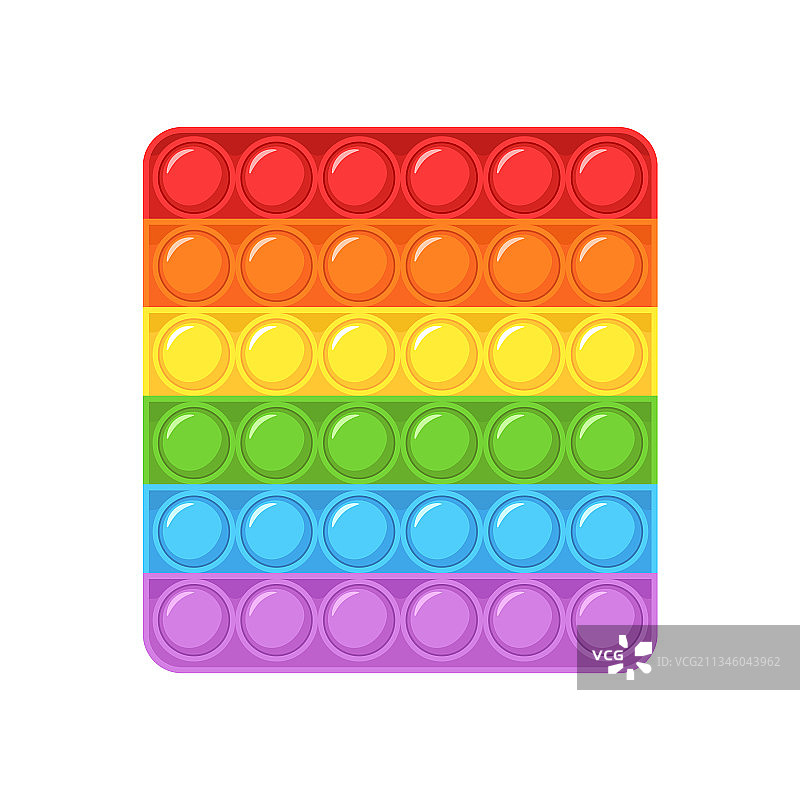 方形抗压儿童Pop It指尖玩具图片素材
