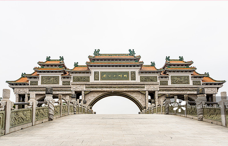 顺峰山公园牌楼图片素材