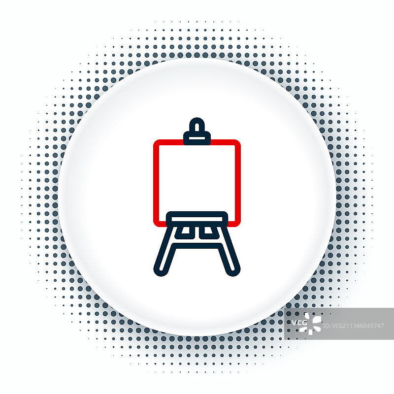 木制画架或绘画艺术板图标图片素材