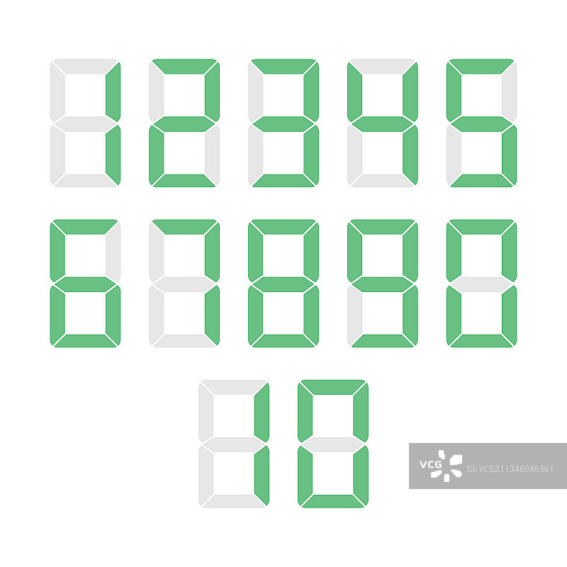 绿色和白色数字打印图片素材