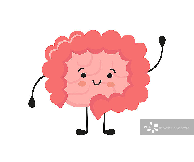 快乐的卡哇伊人物，有大有小图片素材