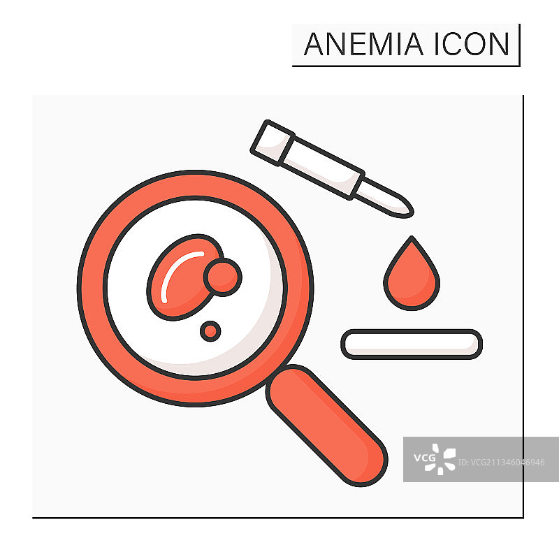 血液分析彩色图标图片素材