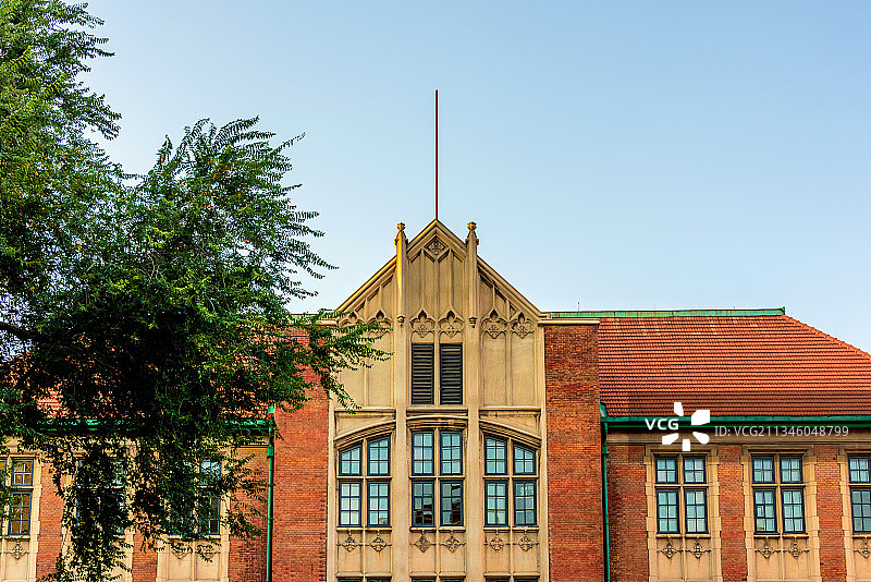 中国辽宁沈阳张氏帅府西院红楼群图片素材