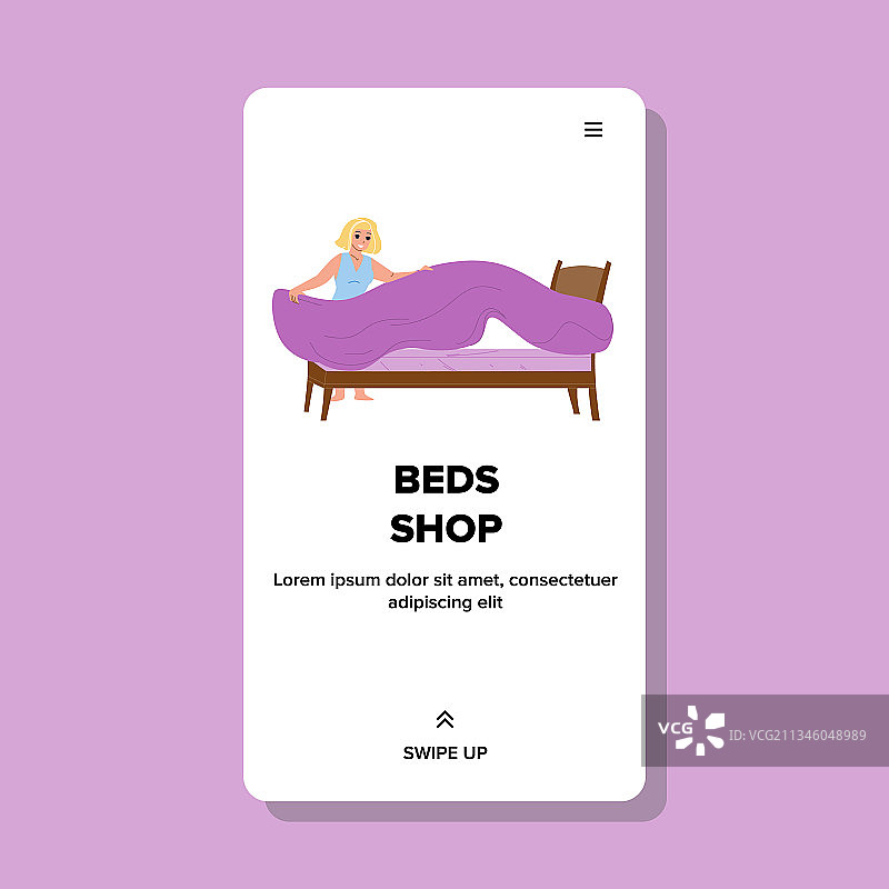 床品店：顾客正在挑选家具图片素材