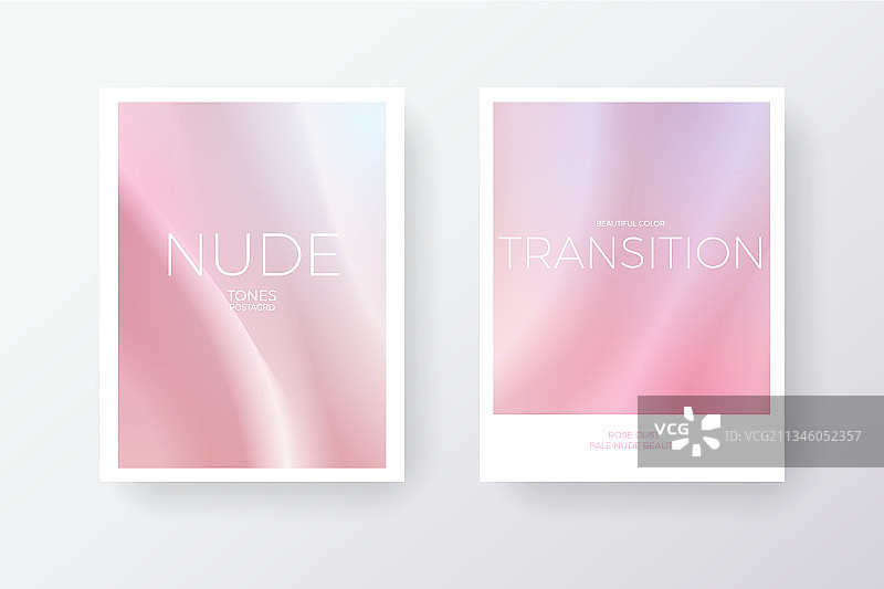 柔和的淡粉色渐变时尚模板图片素材